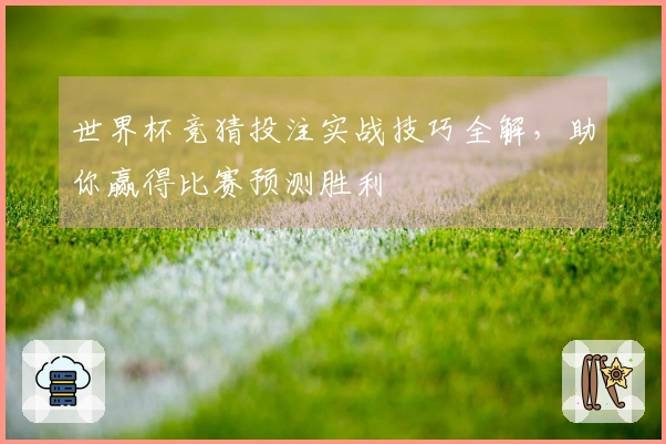 世界杯竞猜投注实战技巧全解，助你赢得比赛预测胜利